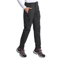 Black Fleece-Lined Soft Shell Ski Pants D7619