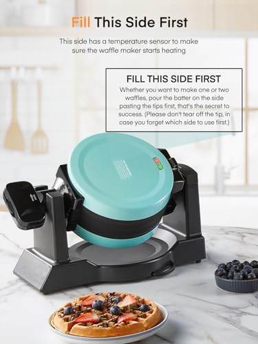 1400W Double Belgian Waffle Maker S164853