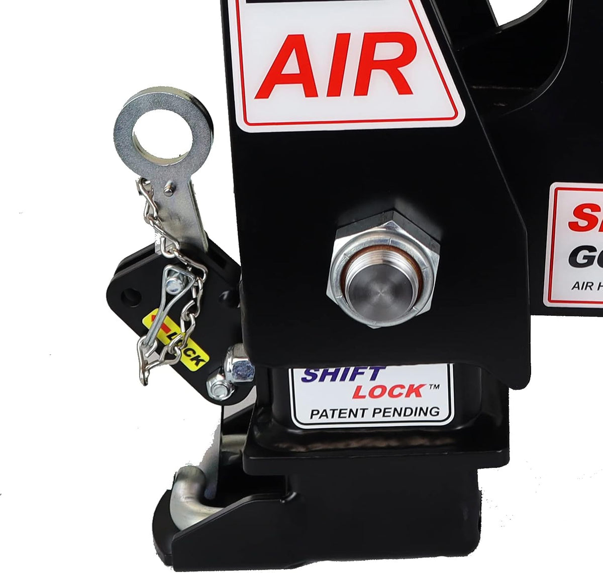 Gooseneck Air Hitch & Coupler, Round 4" Straight Pin 30K SL F146