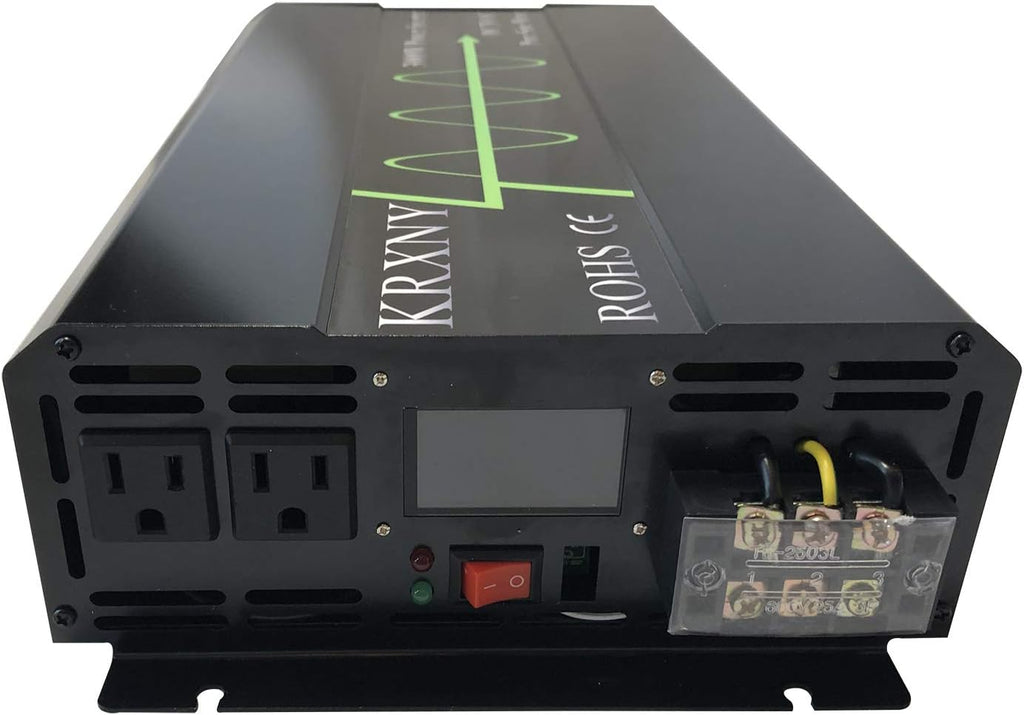 3000W Pure Sine Wave Power Inverter 48V DC to 110V 120V AC 60HZ with LCD Display F725