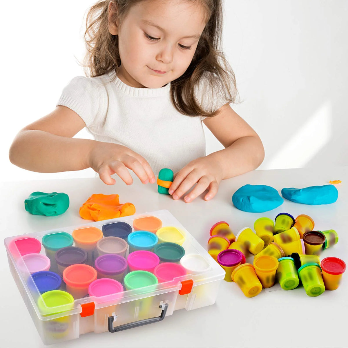 20-Pack Case of Colors 3-Ounce Cans Storage Box Organizer Container I7325