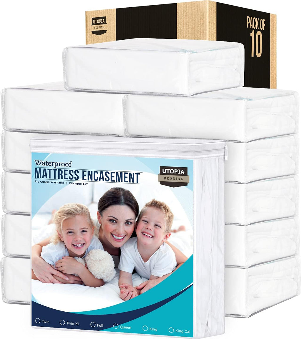 Twin XL 100% Waterproof Zippered Mattress Encasement S6063