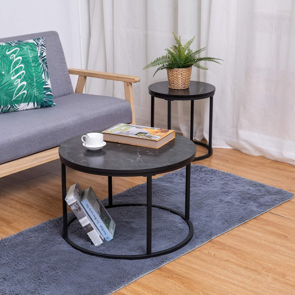 Black End Table Set of 2 U5584