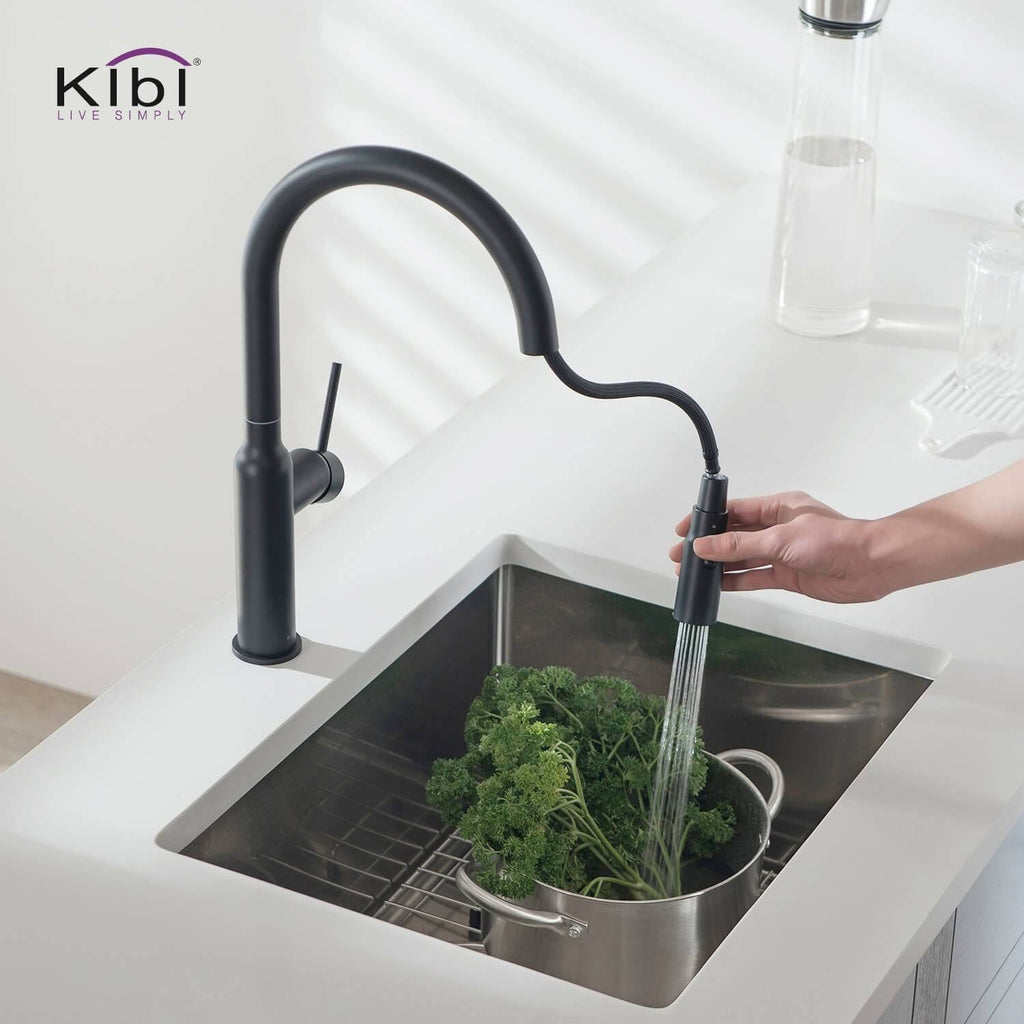 Chrome Brass Kitchen Faucet with Sprayer E81936