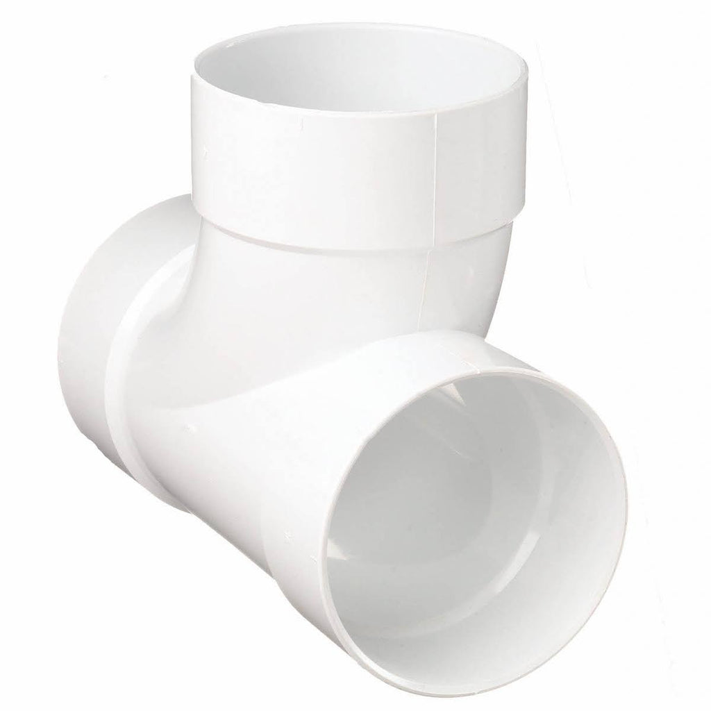 6 inch Hub PVC Sanitary Tee, White X7798