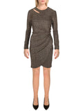 Metallic Cut-Out Bodycon Dress K524