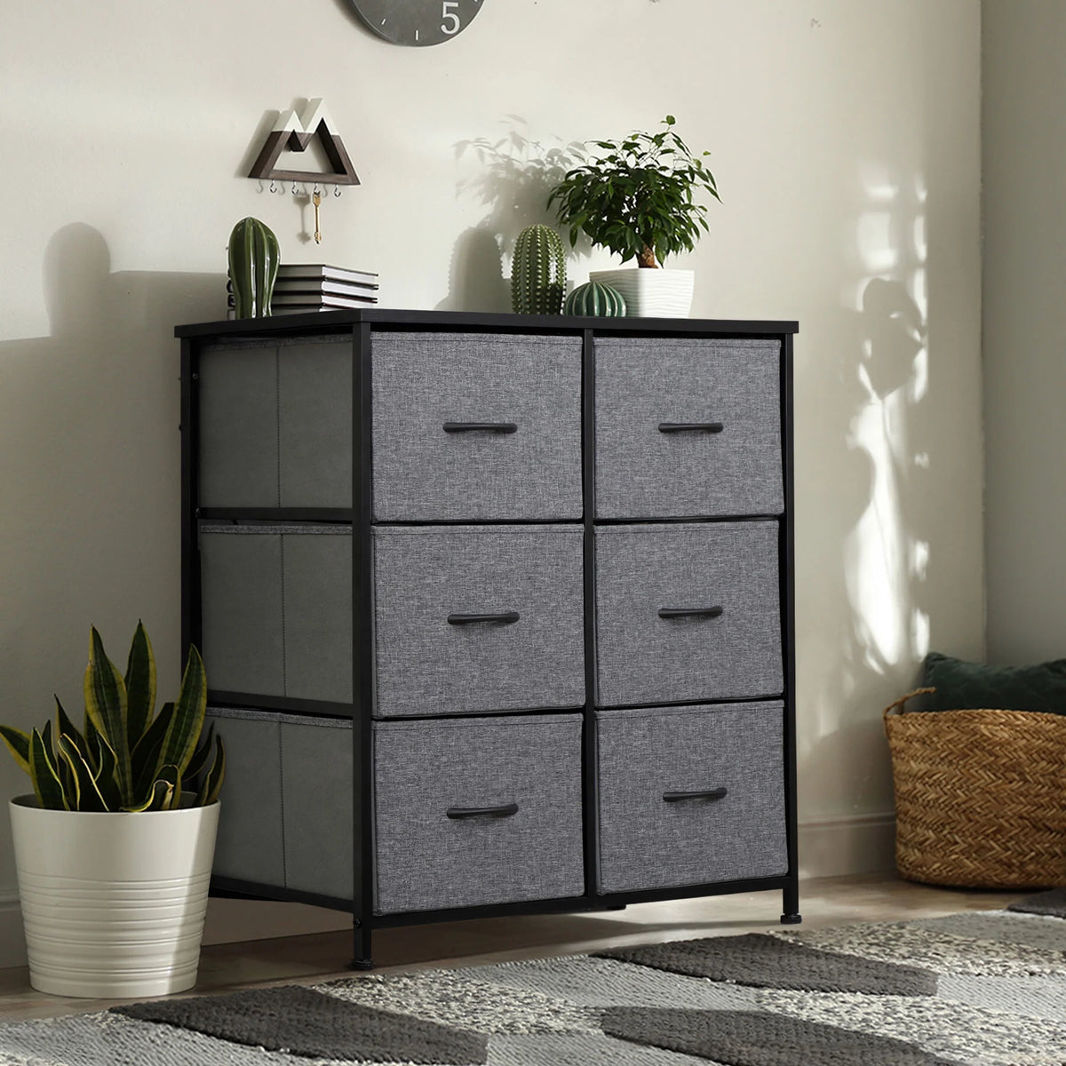6 Drawer Fabric Storage Dresser W517