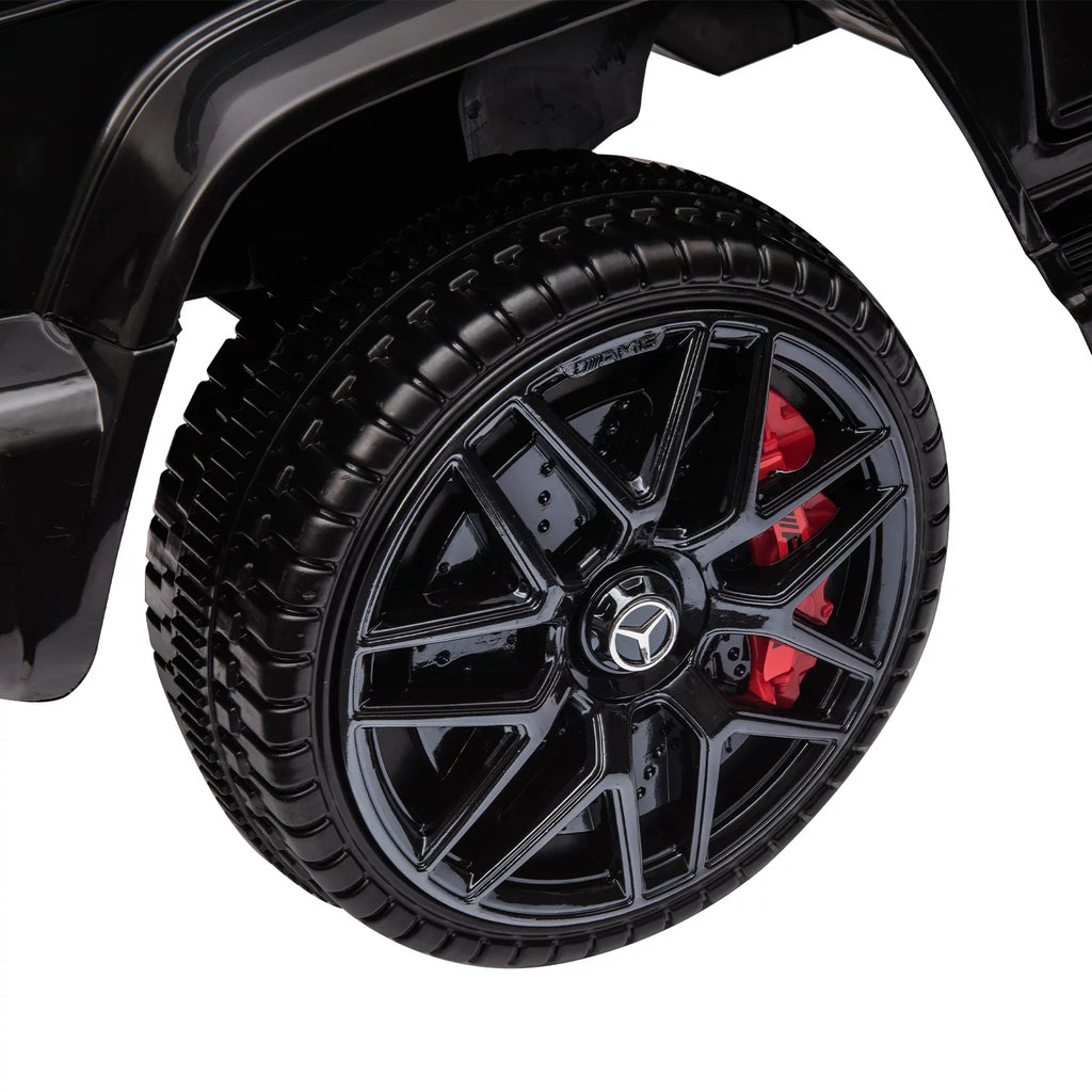 12V Battery Powered Ride On Car with Remote LED Lights Black Q2718