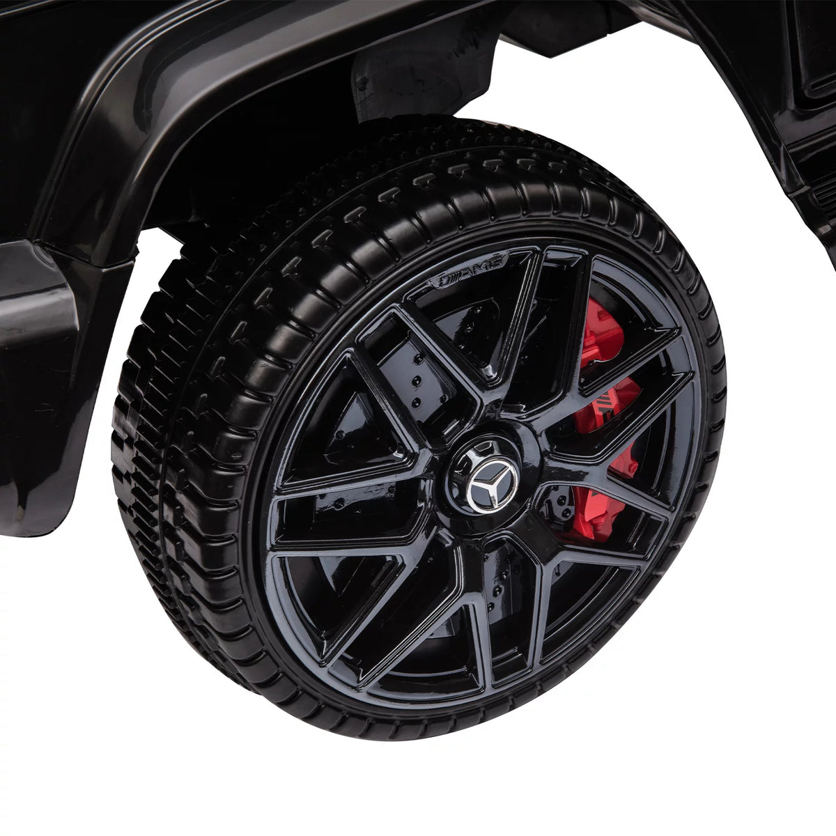 12V Battery Powered Ride On Car with Remote LED Lights Black Q2718