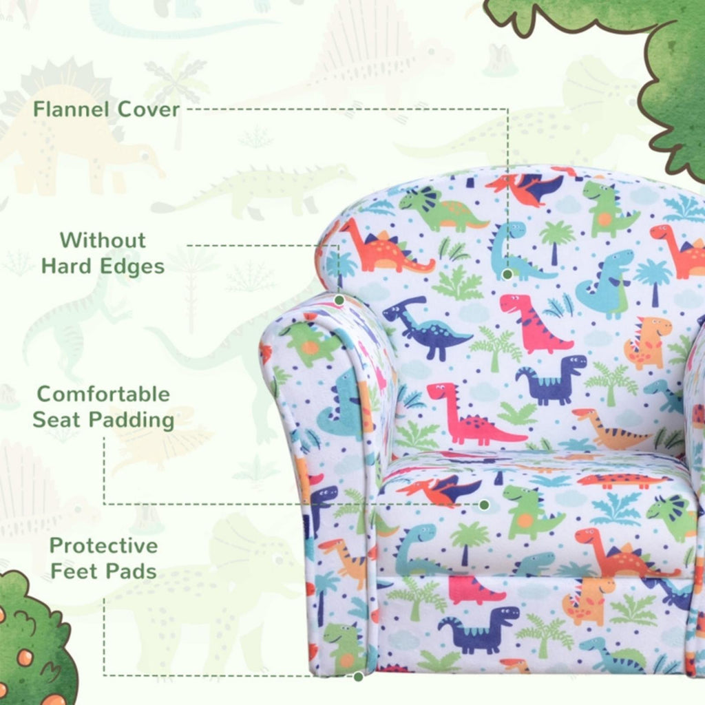 Dinosaur Toddler Kids Play Couch Sofa Chair L6056