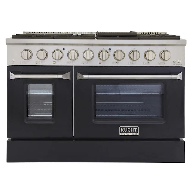 48 in. Natural Gas Range with Black Door J584918
