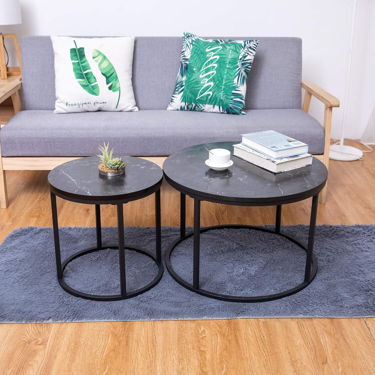 Black End Table Set of 2 U5584