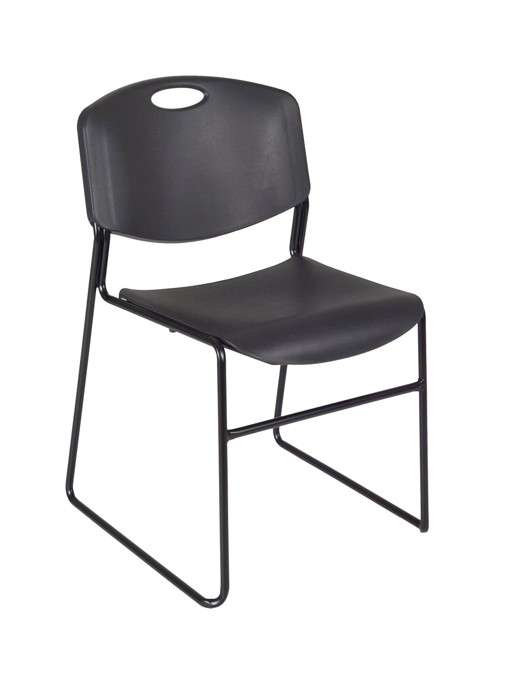 Cherry Training Table with 2 Black Stack Chairs G973661