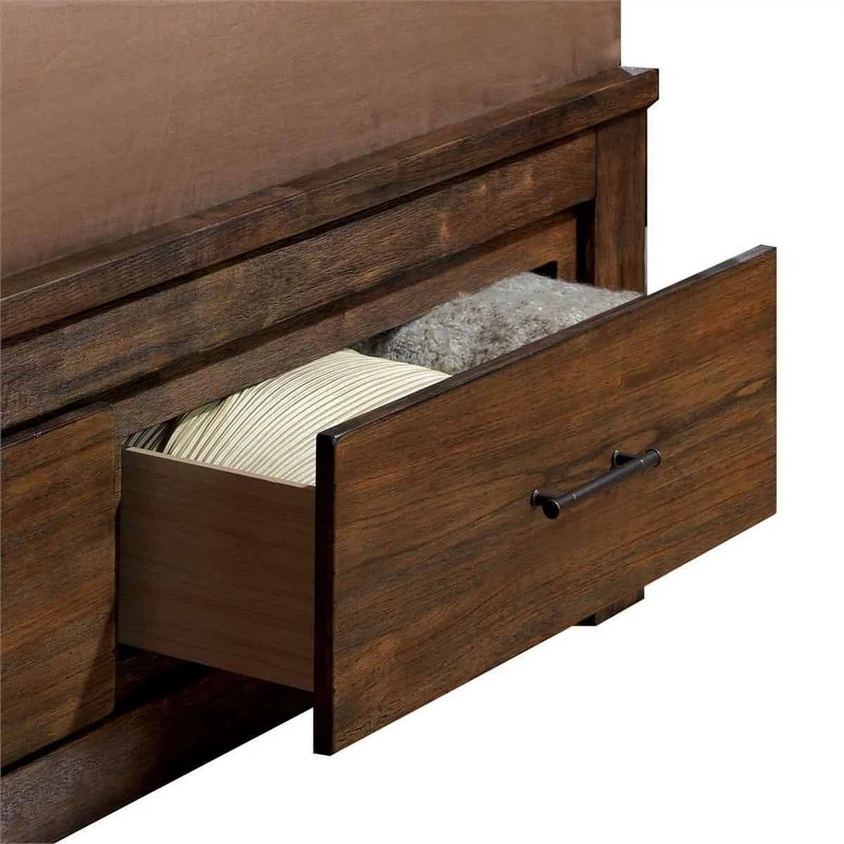 Antique Oak Solid Wood Bedroom Set Cal King N657116