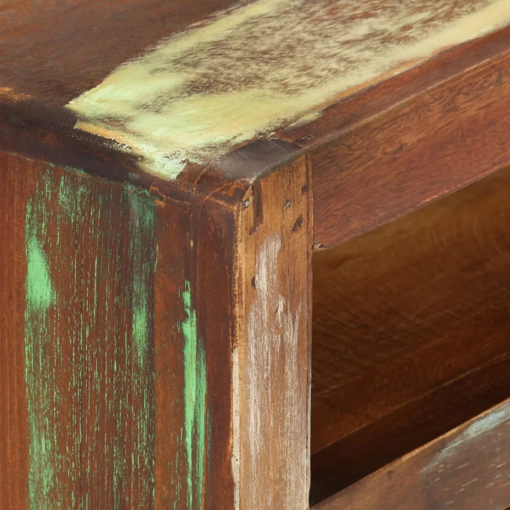 Reclaimed Wood TV Cabinet with 3 Storage Drawers E9149