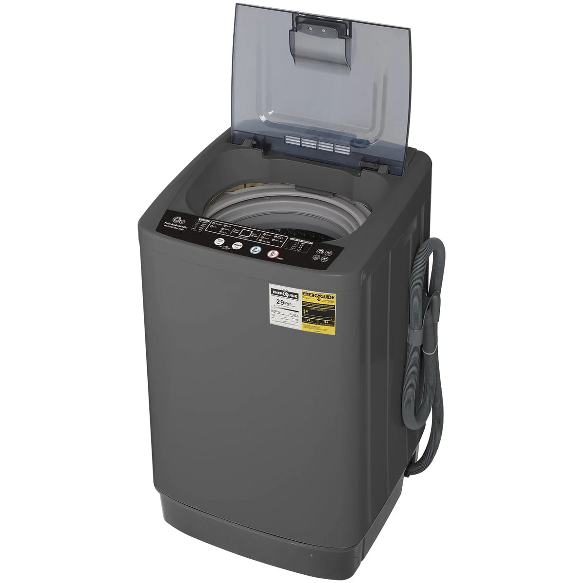 13.6LBS Portable Full Automatic Washing Machine with Drain Pump O176848