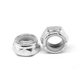 1 1/4 inch-7 Coarse Thread Nyloc Thin Low Carbon Steel Zinc Plated Pk 75 G340