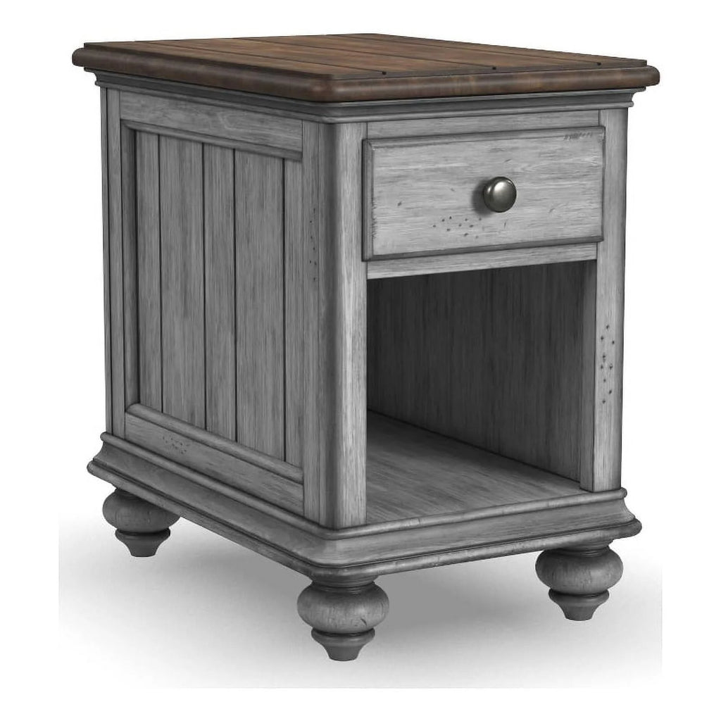 Brown Wood Chairside Table U351091