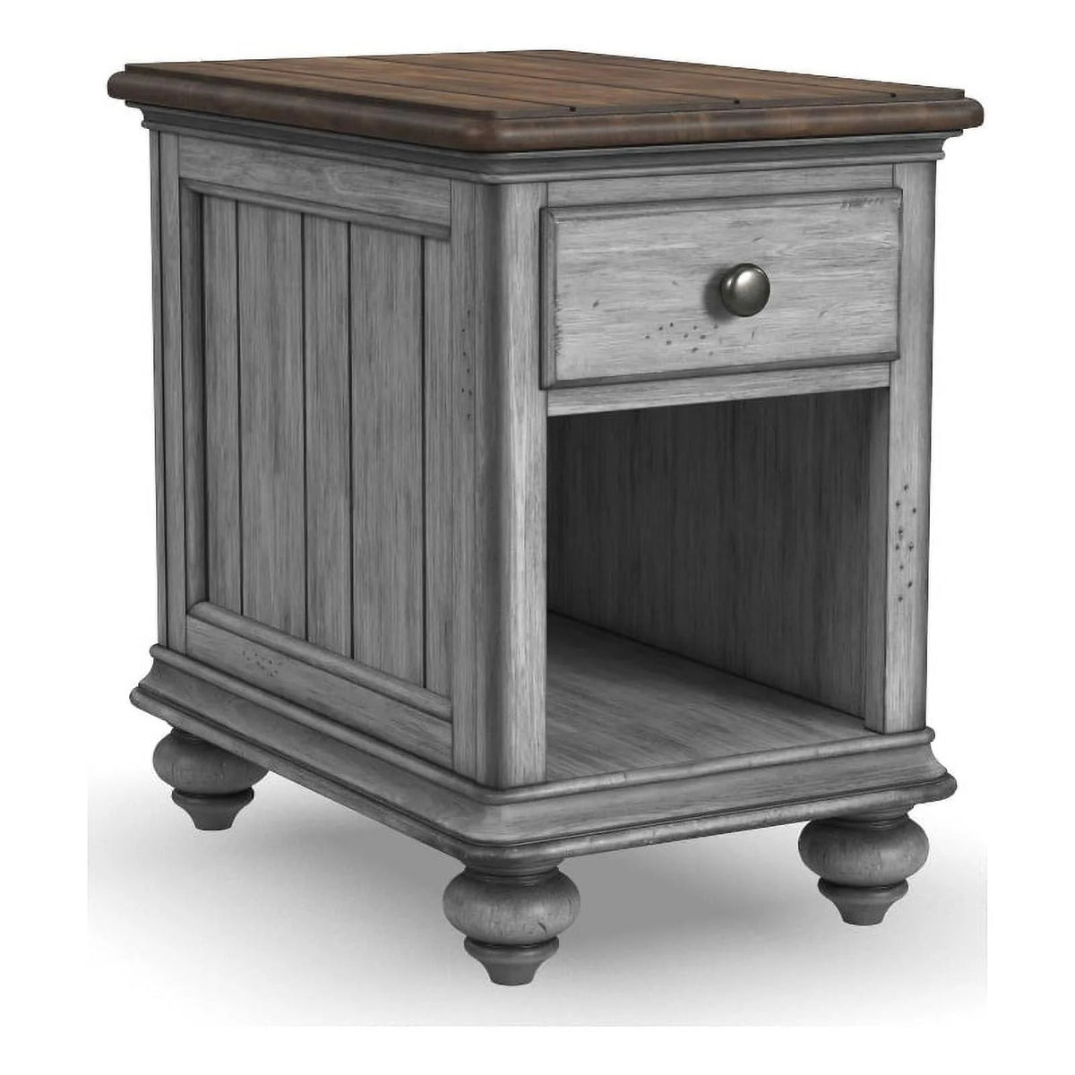Brown Wood Chairside Table U351091