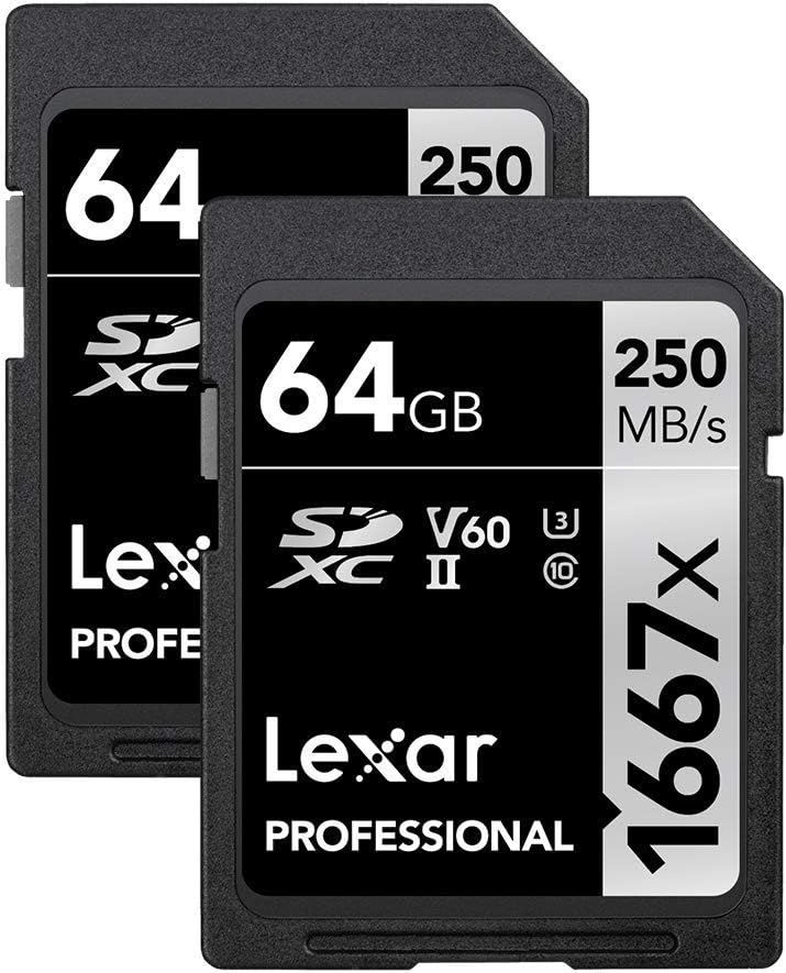 128GB 2-Pack SDXC UHS-II Memory Cards P1560