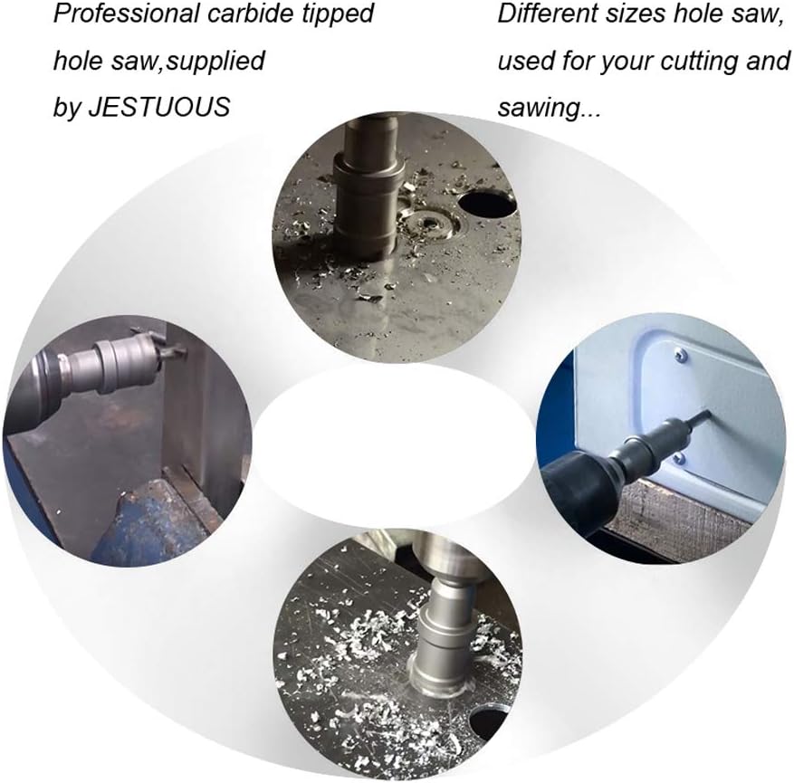 6pcs TCT Hole Saw Set with 3/8 Inch Shank B76596