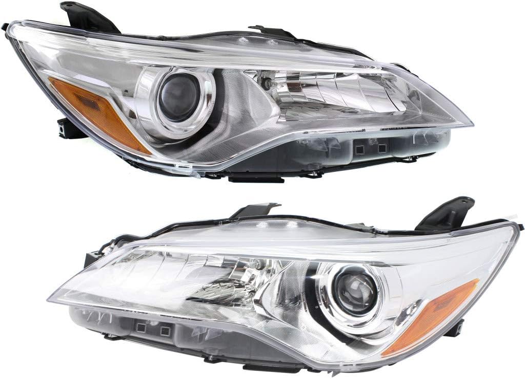 Halogen Headlight Assembly Pair for Toyota Camry 2015 LE/XLE U95406