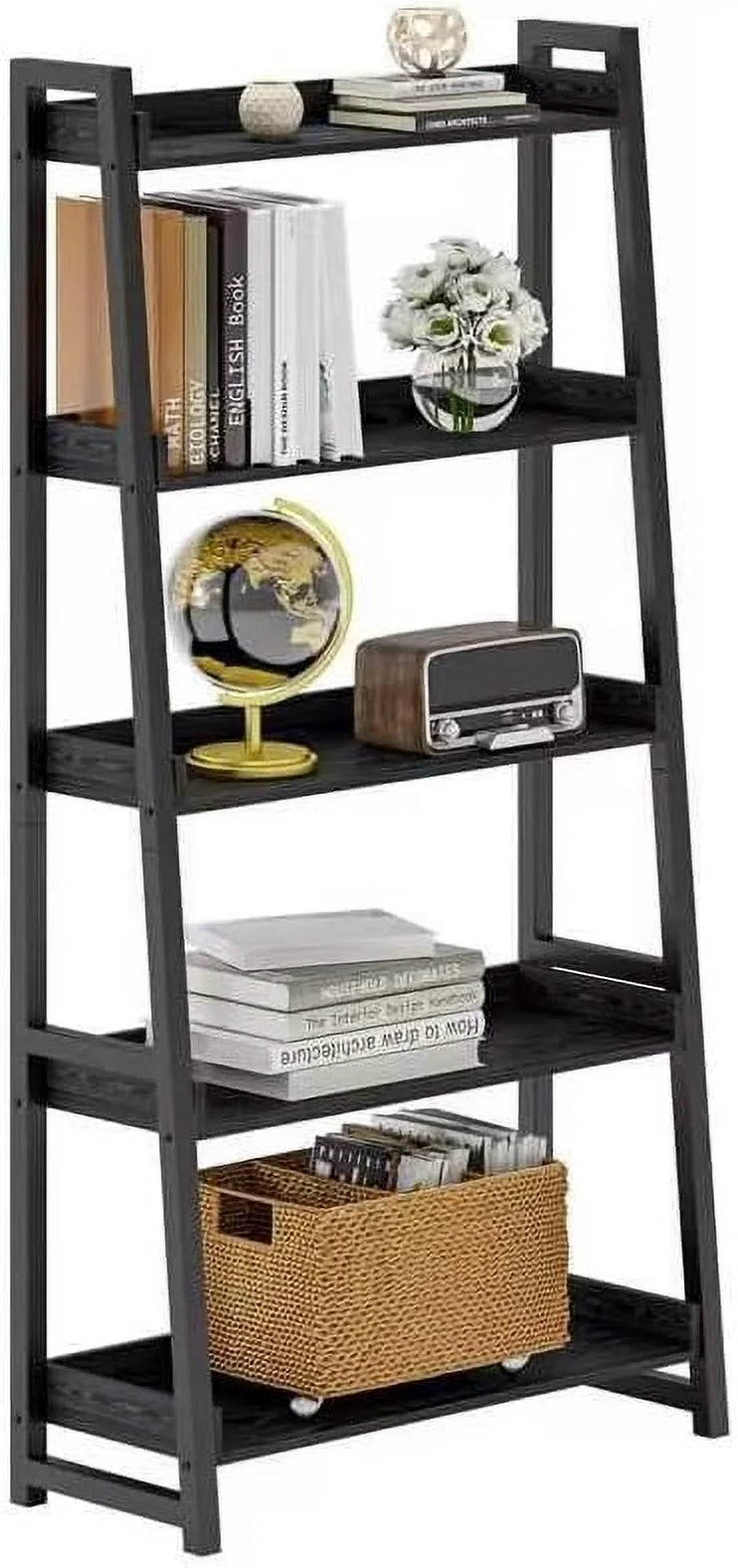 5-Tier 31.5in Wide Metal Bookshelf M44396