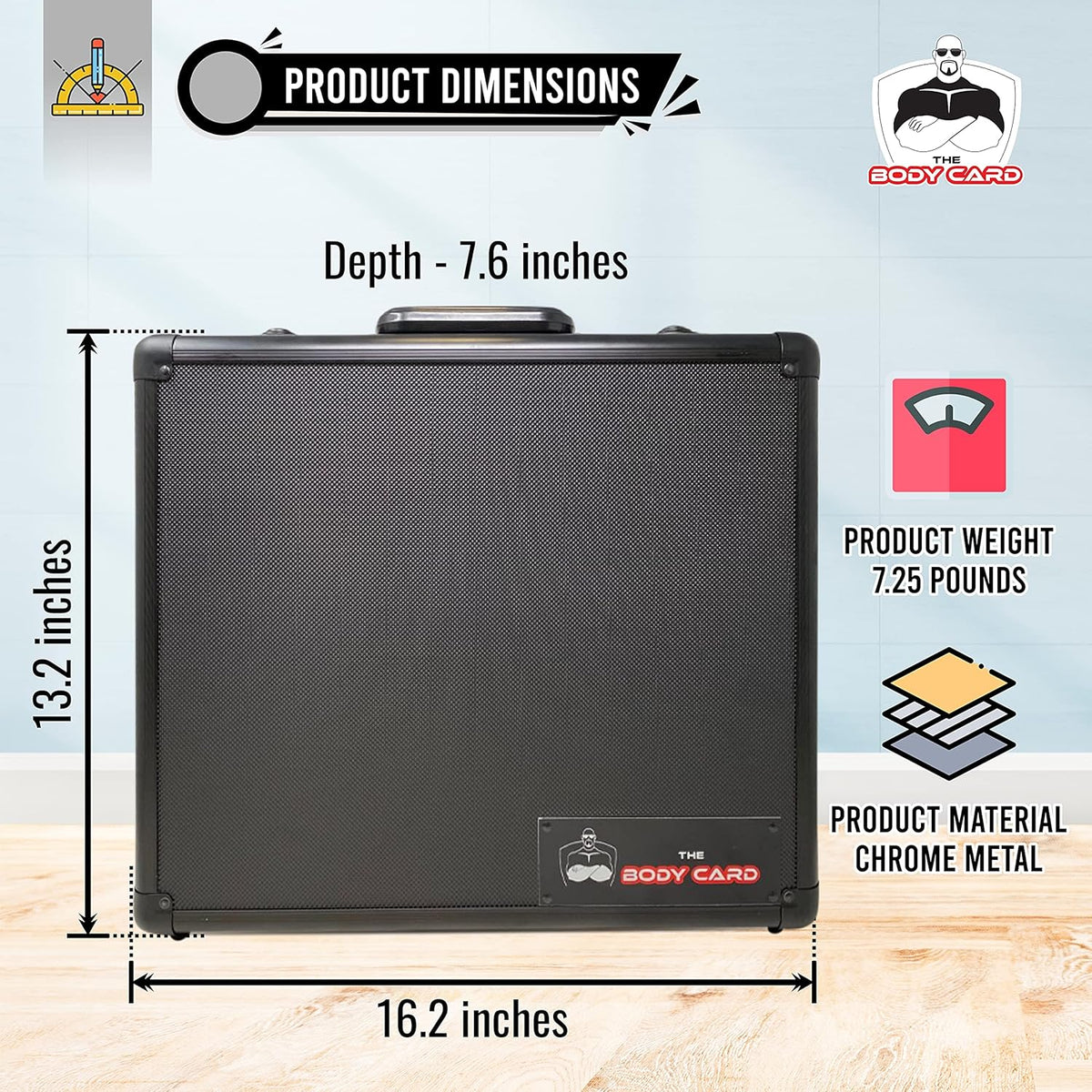Black Metal Storage Case Pack of 2 E732918