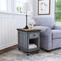Brown Wood Chairside Table U351091