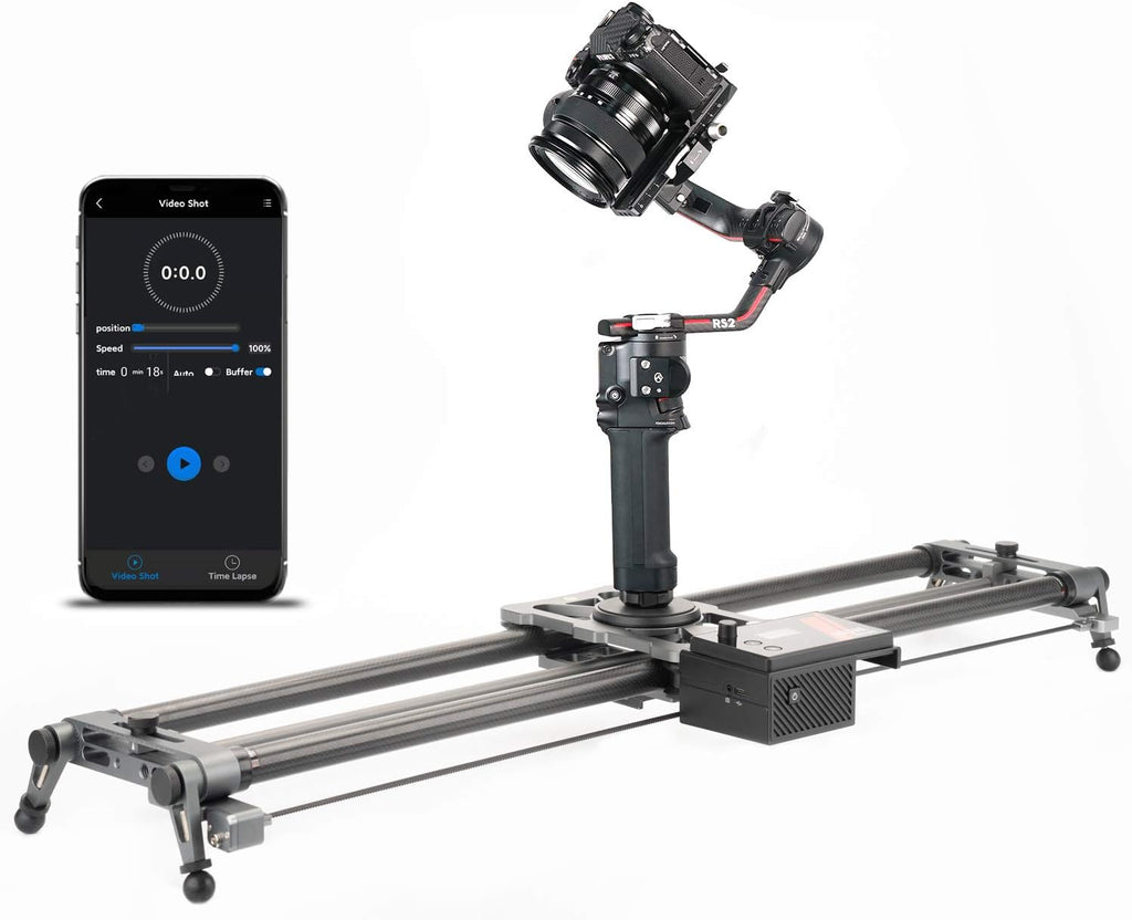 Motorized Camera Slider 100cm/39'' Carbon Fiber with APP Control H696
