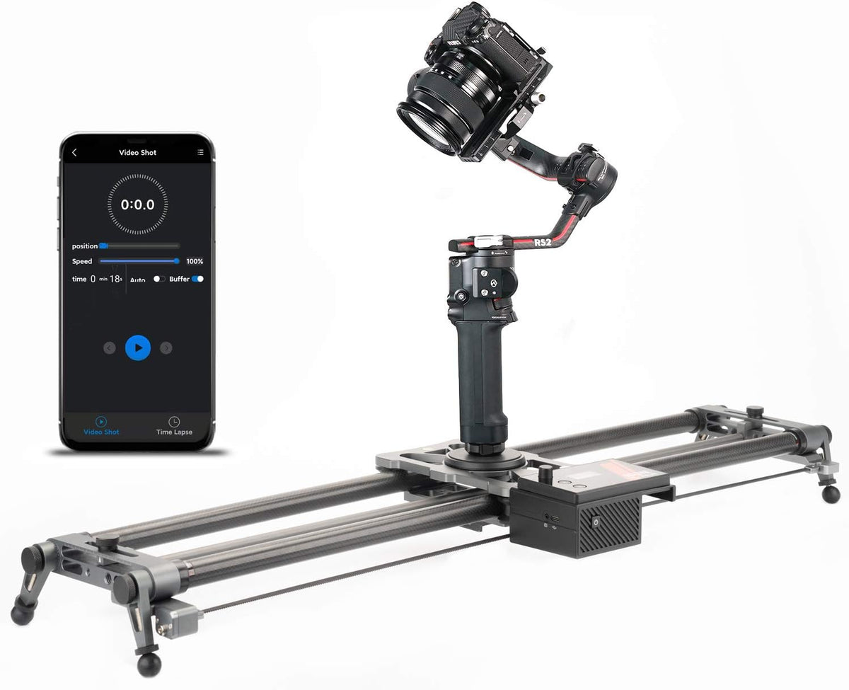 Motorized Camera Slider 100cm/39'' Carbon Fiber with APP Control H696