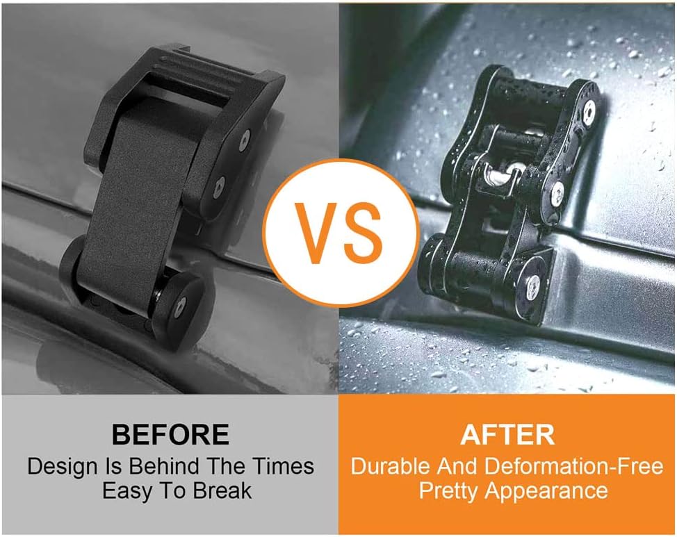 Black Aluminum Hood Latches, 1 Pair N730057