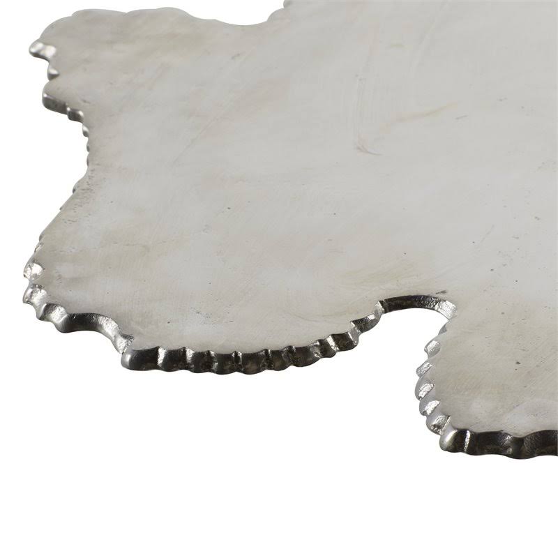 Silver Aluminum Accent Table K1147