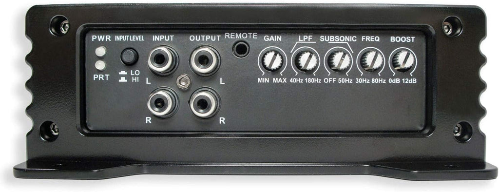 Slotted S Port Single 10 Sub Box & HA-A400.1 Car Stereo Bundle N1436