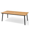 82in Rectangular Dining Table for 6-8 Person, Brown Y9729