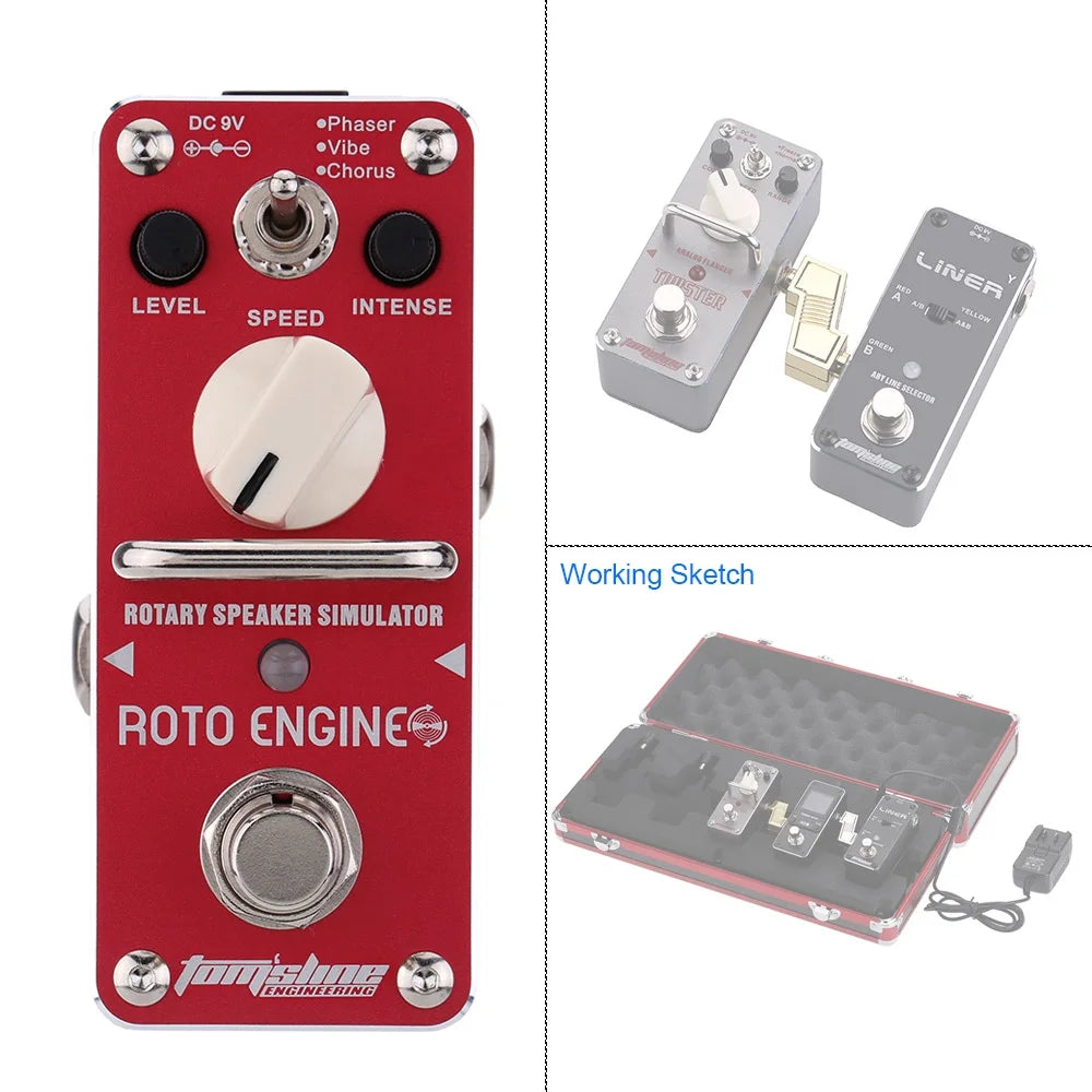 Rotary Speaker Simulator Electric Guitar Effect Pedal True Bypass K8485