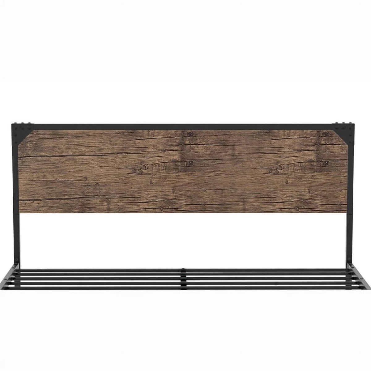 Queen Metal Platform Bed in Brown C875812
