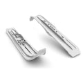 Pair of White 6" Snowmobile Skis N6783