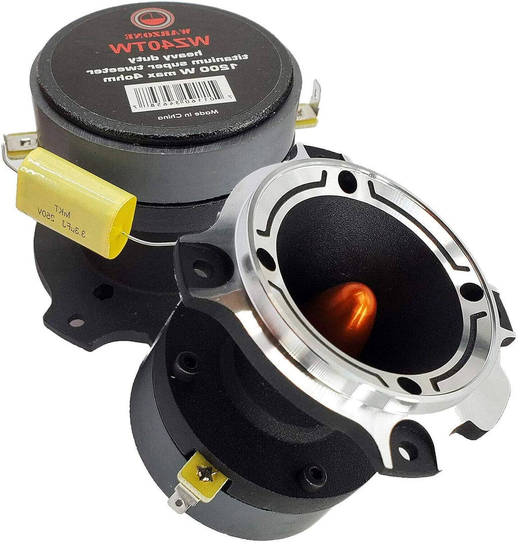 2400 Watts 4-Ohms Titanium Super Tweeter Loud Speaker with Aluminum Frame U5125