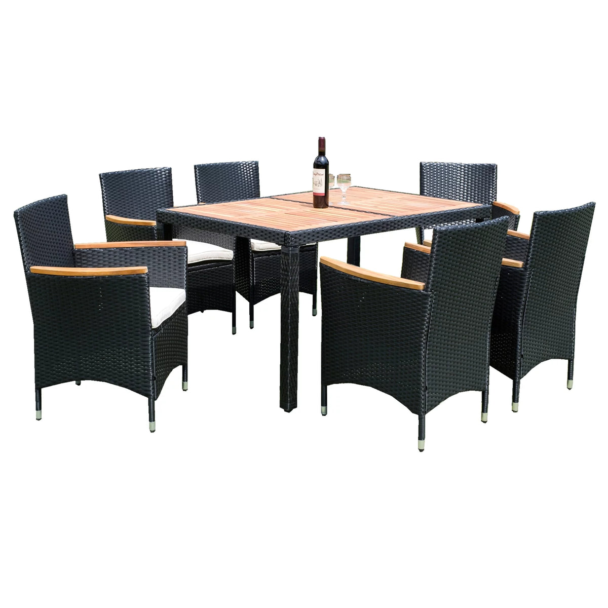 7-Piece Outdoor Patio Wicker Dining Set X26737
