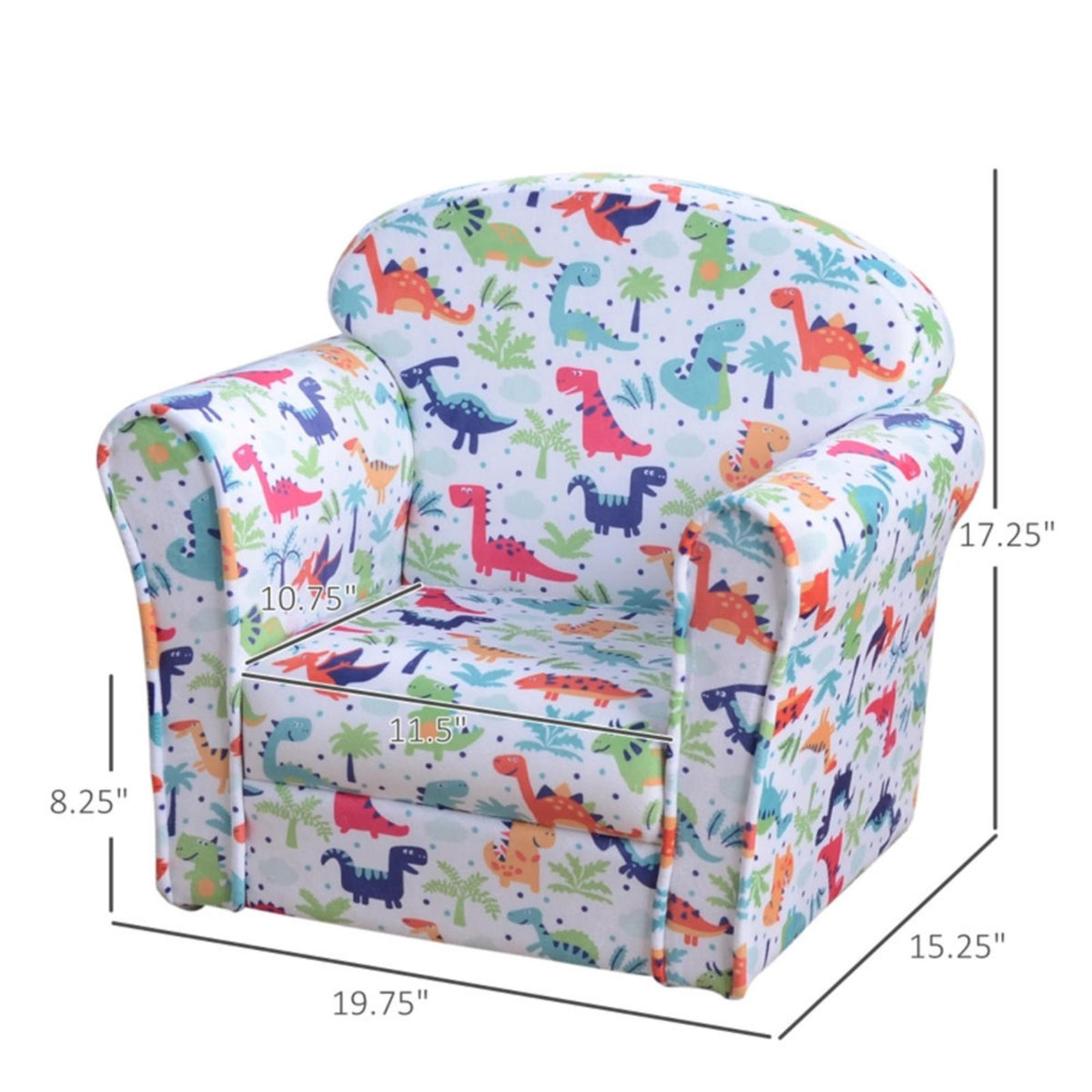 Dinosaur Toddler Kids Play Couch Sofa Chair L6056
