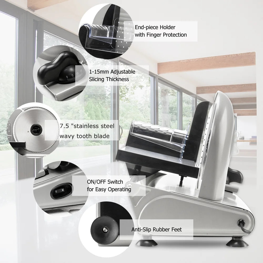 Semi-automatic Gear Cutter Vegetable Slicer, Electric Meat Slicer V878667