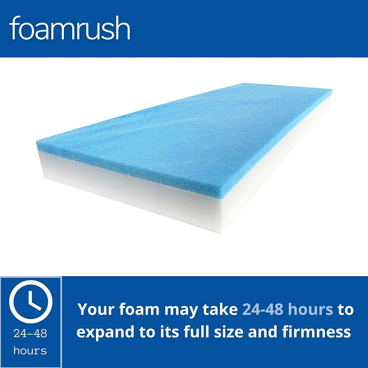 18" x 82" Cool Gel Memory Foam Bench Cushion Replacement Medium Firm Y5038