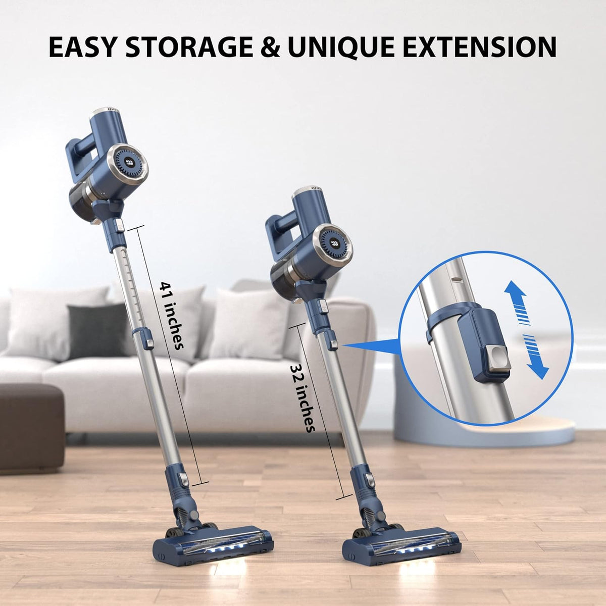 20000Pa Cordless Stick Vacuum with HEPA Filter K974175