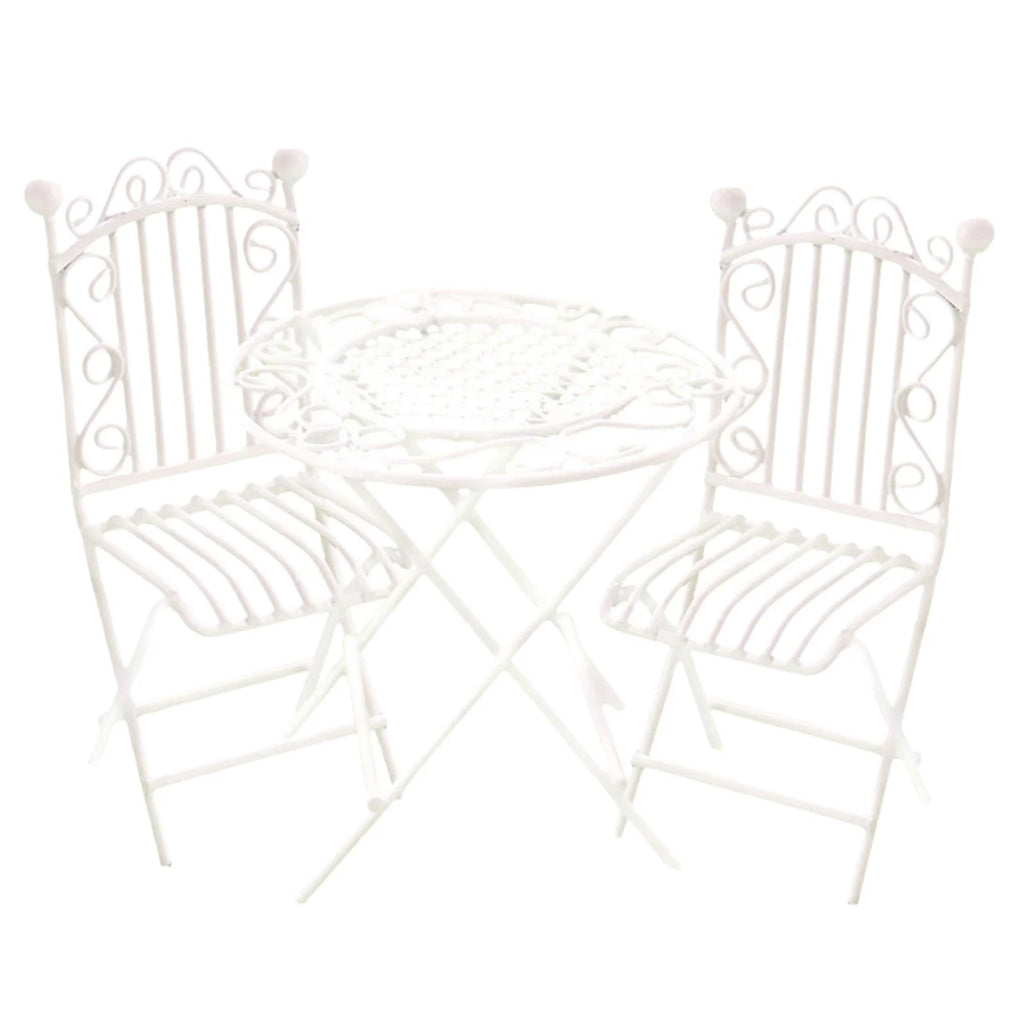 Metal Miniature Table Chair Set Dollhouse Furniture R638788