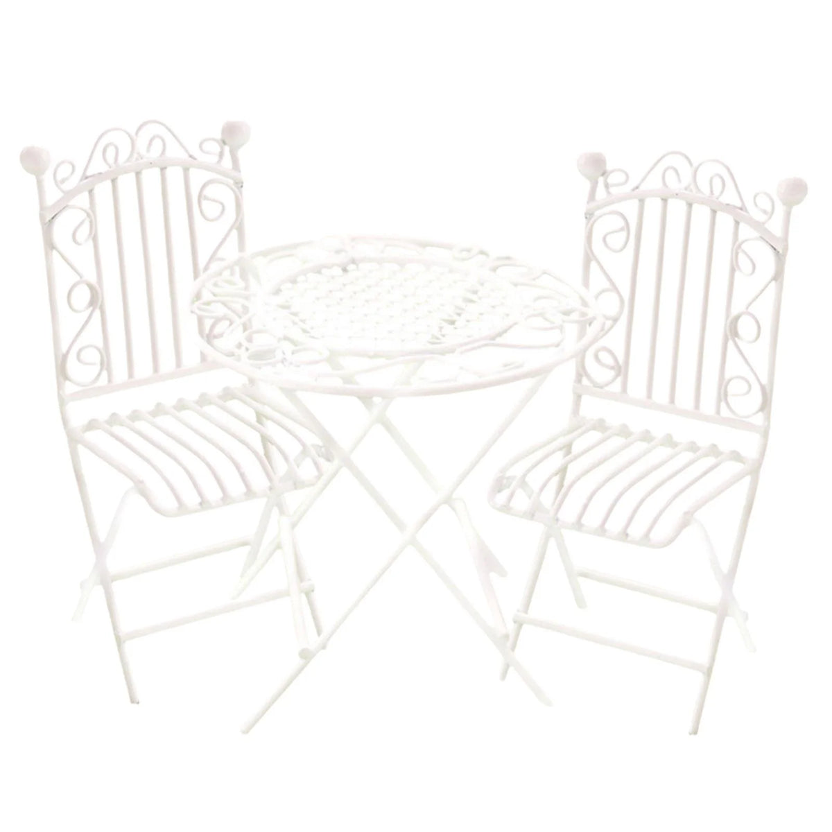 Metal Miniature Table Chair Set Dollhouse Furniture R638788