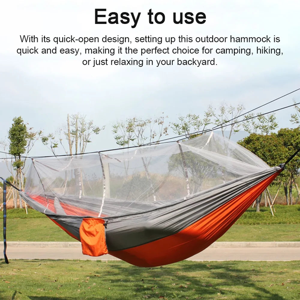 Lightweight Nylon Hammock with Mosquito Net E257