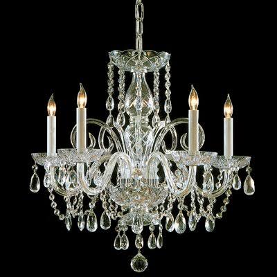 Polished Brass 5 - Light Candle Style Chandelier L74052
