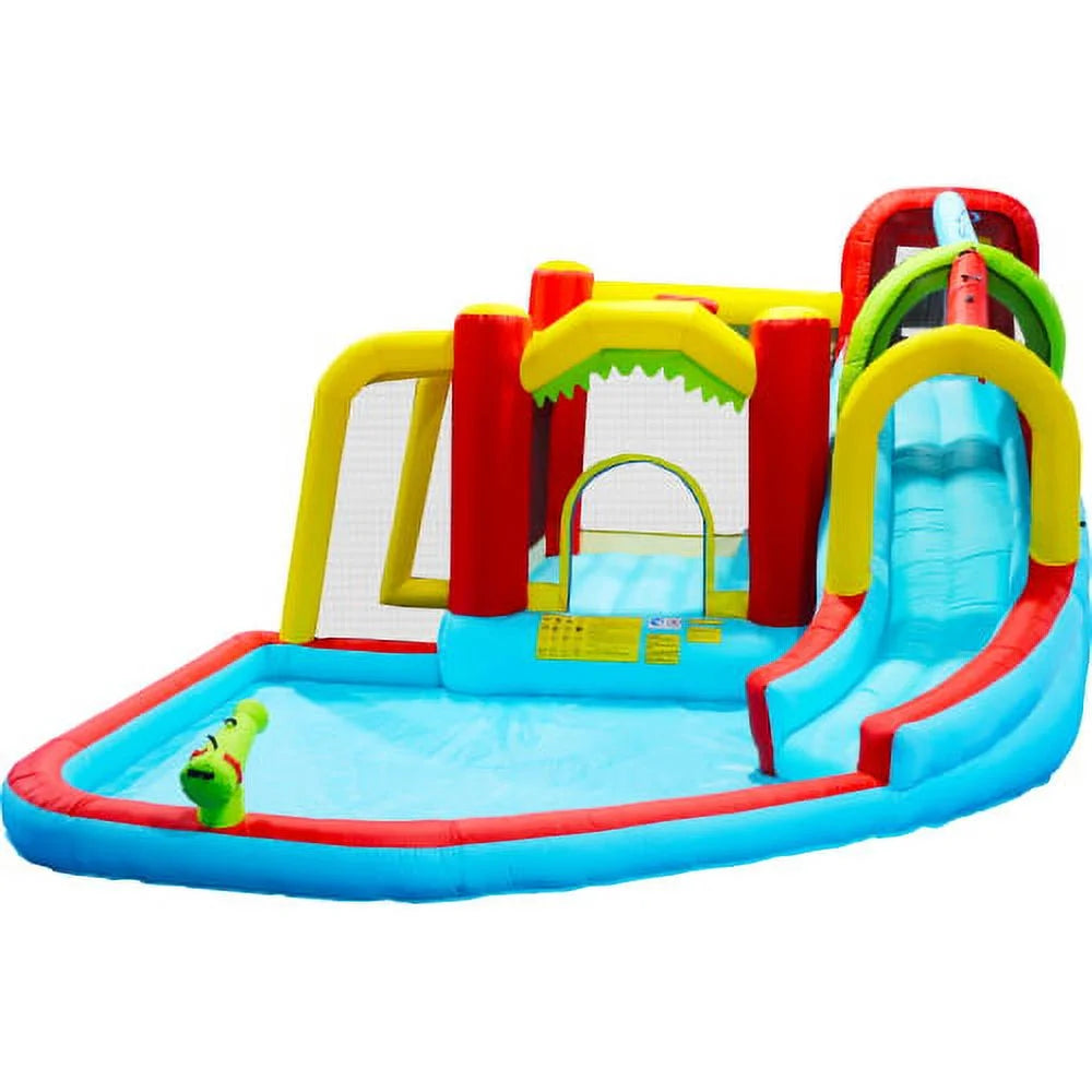 7 in1 Inflatable Water Park Bouncer with Splash Pool V30711