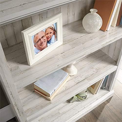 White 3-Shelf Wood Bookcase D797652
